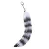 Cheerful Foxes Tail Key Accessory Plush Material Vibrant Hues Sturdy Metal Clasp Compact Size For Keys And Personal Belongings