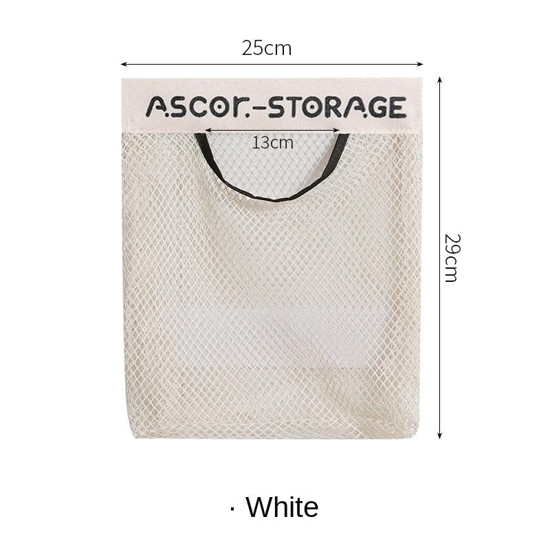 3734 Кухонный мусорный мешок для хранения настенный большой емкости пластиковый мешок сетчатый мешок для хранения 1pc белый 1170₽