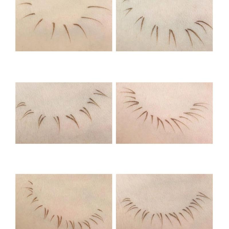 Ultra-thin 2 Fork Tip Liquid Eyeliner Lower Eyelash Pen Makeup Quick Dry Smooth Eye Liner 2 Point Eyebrow Tattoo Pencil Cosmetic