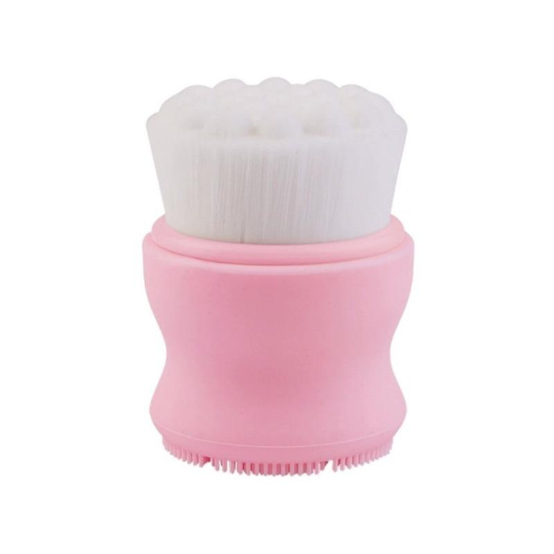 Silicone Facial Cleansing Brush, Manual Pore Cleaning, Blackhead Removal, Soft Bristle Beauty Cleansing Brush