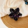 Gheare de păr în formă de floare Dinți anti-alunecare Agrafă de păr decorativă Culoare degradată Cap din spate a florii Gheare de păr Articole pentru cap
