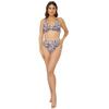 Wunderschönes, ungefüttertes Bikinioberteil mit Tierdruck für Damen/Damen