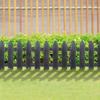 10x Plastic Garden Fence Gray Border Palisade Edging Lawn 2m