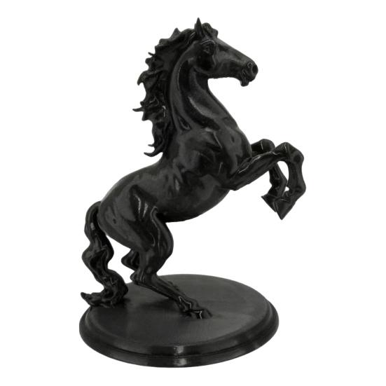 3D Printed Horse Figurine Simulation Black Horse Statue Animal Sculpture Home Office Bookshelf Desktop Decoration Ornament