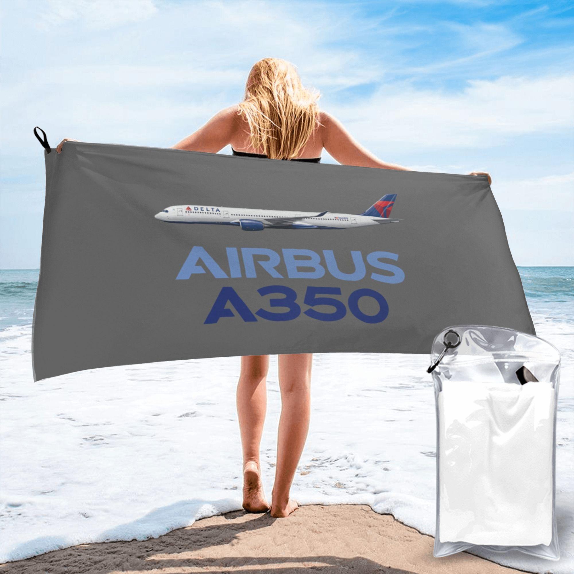 

Новое полотенце для пляжа Airbus Beluga A350, мягкое, из микрофибры, быстросохнущее, впитывающее, быстрые полотенца для йоги W30*H60(CM)