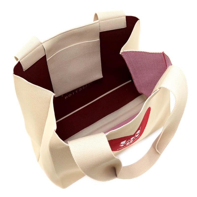 Tricot Light Beige Handbag, 61-6021,