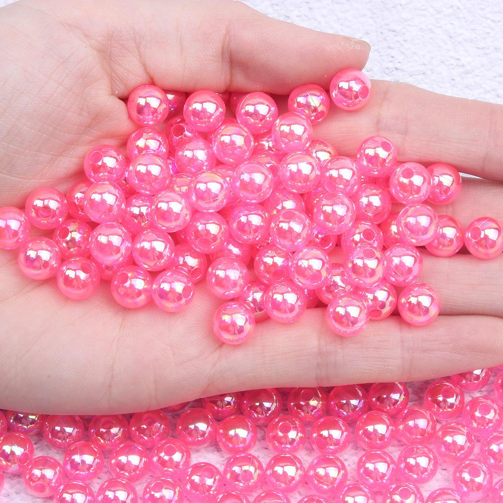 Multicolor Transparent AB Imitation Pearl Beads for DIY Jewelry Making