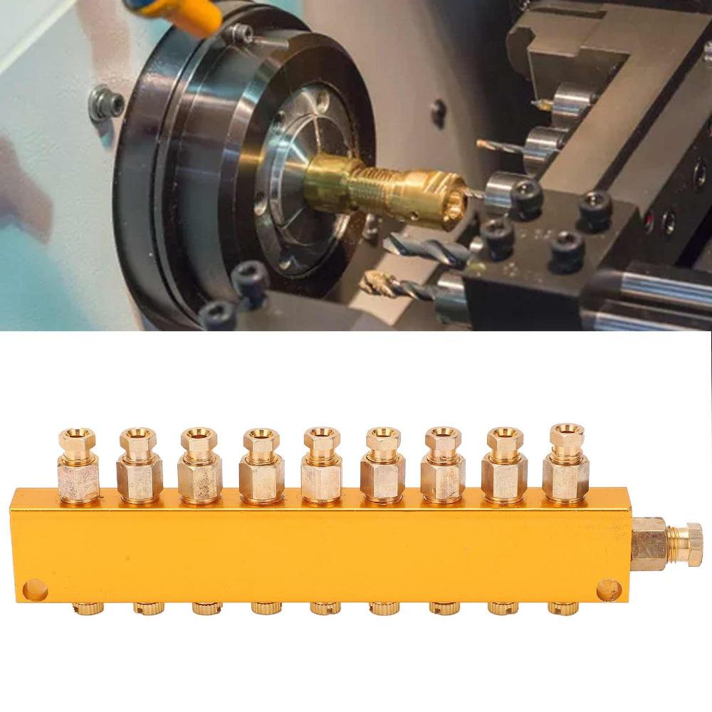 Verstellbares Design Ölverteiler Verstellbarer Messing Schmierkolben CNC Bearbeitungszentrum