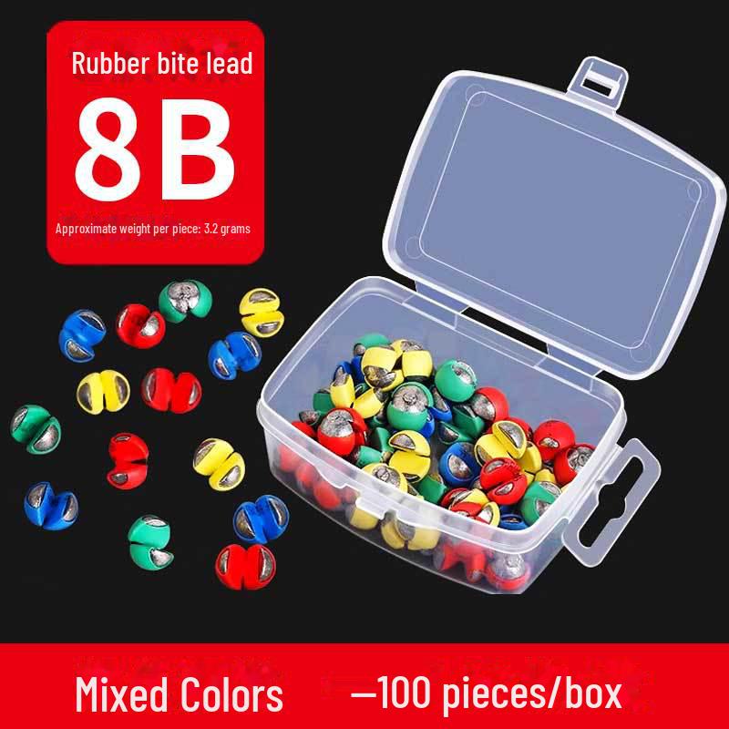 Комплект рыболовных поводков Yizhan: Резиновый зажим, свинцовое грузило, противоводная ловушка, дноискатель.