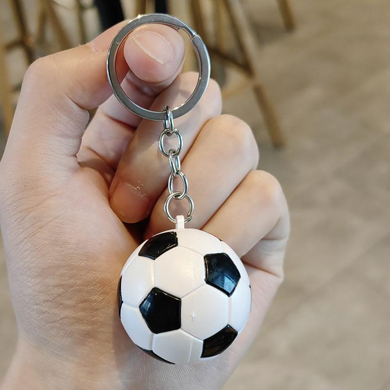 Exquisite Fun Football Keyring Bag Accessory for Students - Cute Acrylic Pendant for Boys & Girls Standard