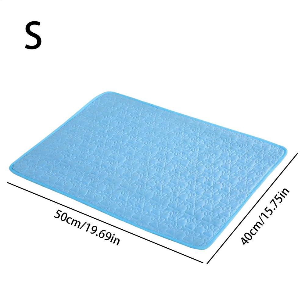 

Cooling Mat For Dogs Summer Dog Cooling Mat Sleeping Pad Non-Slip Pet Supplies Summer Accessories Sleeping Pad For Small Medium S синий