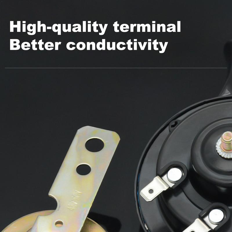 Car Horn Electric Snail Horn 12V Waterproof Motorcycle Snail Horn Car Horns Marine Air Horn Car Accessories For Modification