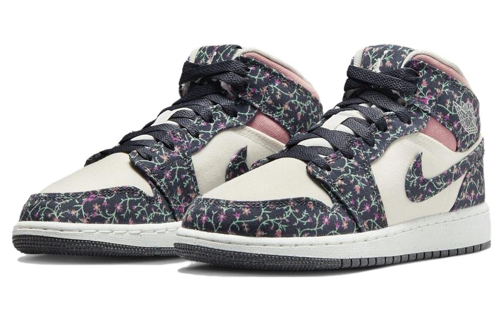 Jordan 1 Mid SE Floral GS FJ3451-001