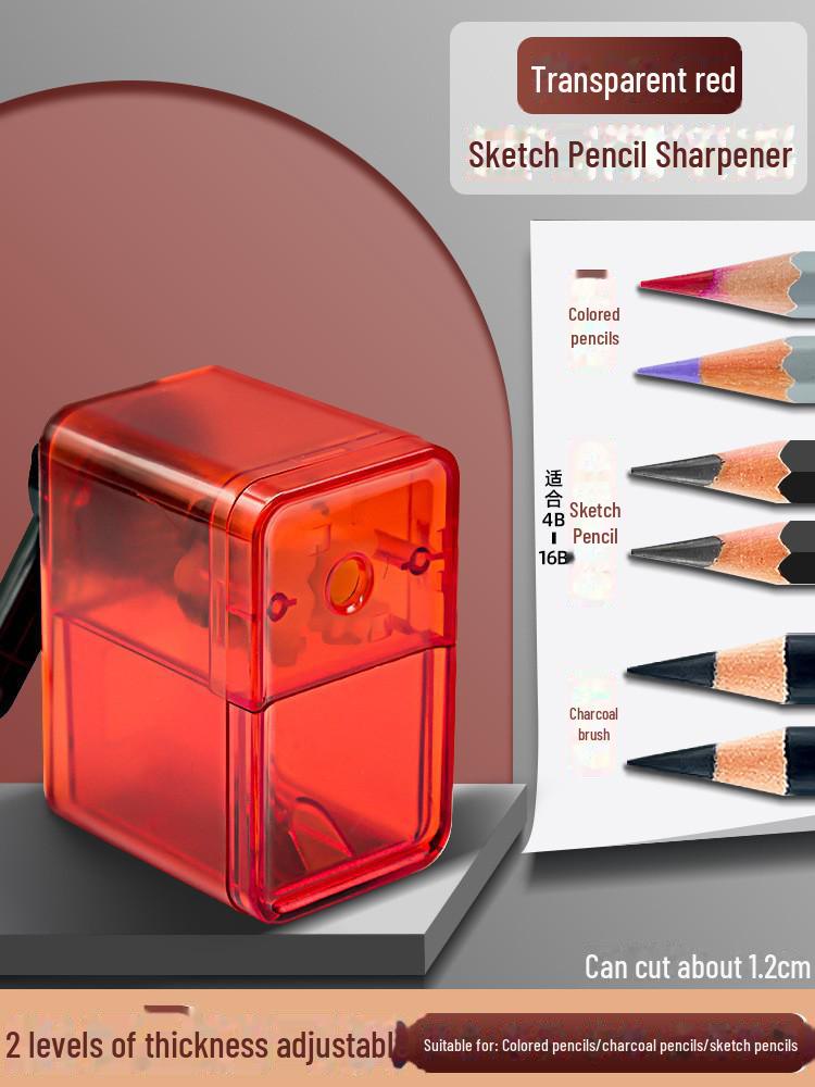 Dual-Hole Hand-Crank Pencil Sharpener for Students and Teachers