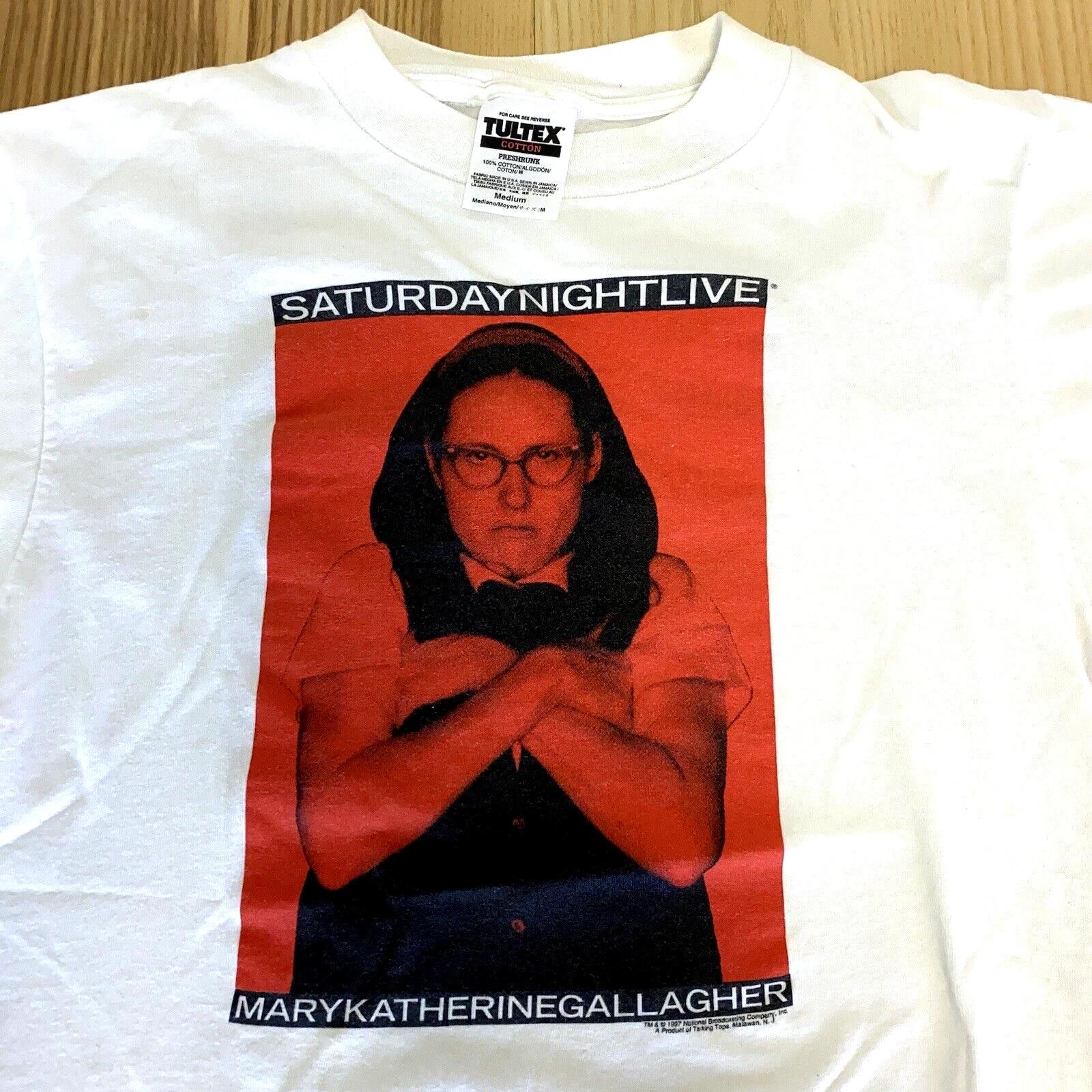 Mary Katherine Gallagher Womens M Shirt SNL Vintage 90s 1997 Superstar Mug Shot M
