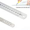 3 Pieces, Double-sided Ruler, Stainless Steel, Centimeter Ruler, Metric Ruler, Precision Measuring Tool, School Supplies Ruler
