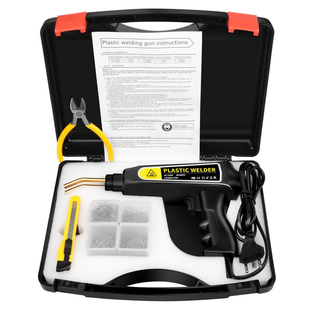 Plastic Welding Gun for Car Bumper Repair Heat Laminator Multi-function Bumper Fix Kit Nail Repair Tool for Automotive Body