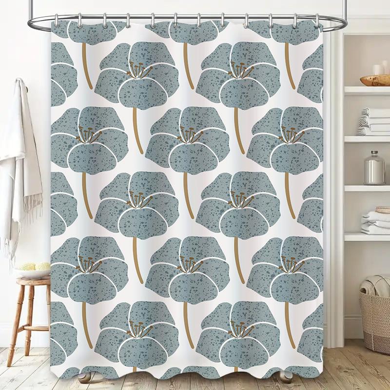 Farm Fresh Cow Print Shower Curtain: Rustic Brown White Abstract Bathroom Decor for Kids Room Country Style Home Decoration Perf