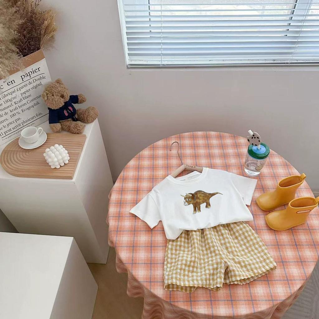 Toddler Cute T-shirts+Shorts Baby Girls Summer New Clothes Casual Two Pieces Suits Infantil Trendy Simple Thin Soft Tees Outfits