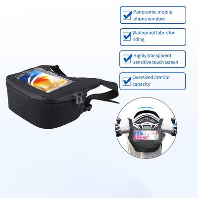 Universal Motorbike Handlebar Bag Waterproof Large Screen Motorcycle Phone Storage Bag For Vespa Cycling Satchel Fanny Pack