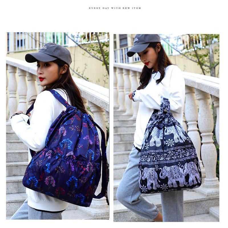 Nylon-Bündel-Taschen-Rucksack, Outdoor-Sporttasche, große Kapazität, leichter Reiserucksack