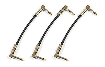 Canare GS-6 Black 20cm L-L Type Patch Cable (set of 3)