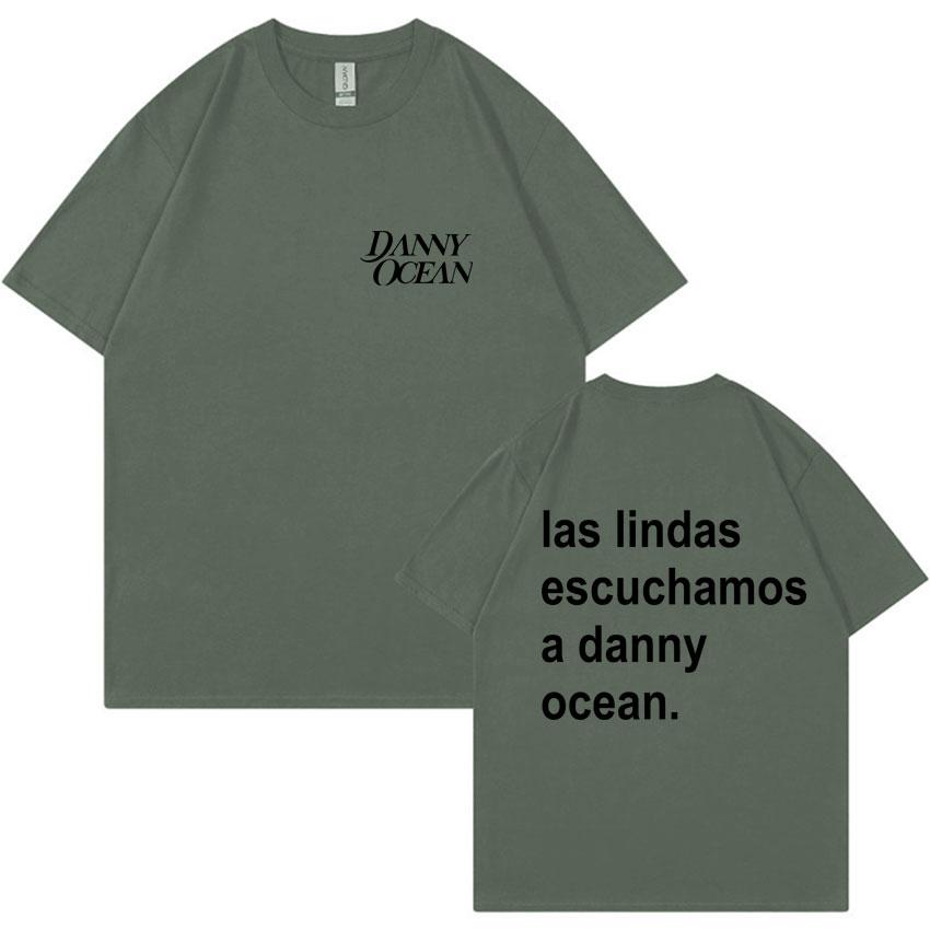 Rapper Danny Ocean Reflexa Letters Print 2025 Harajuku Hip Hop TShirt Men Summer Crewneck Y2K Tshirt Unisex Cozy Cotton Clothes