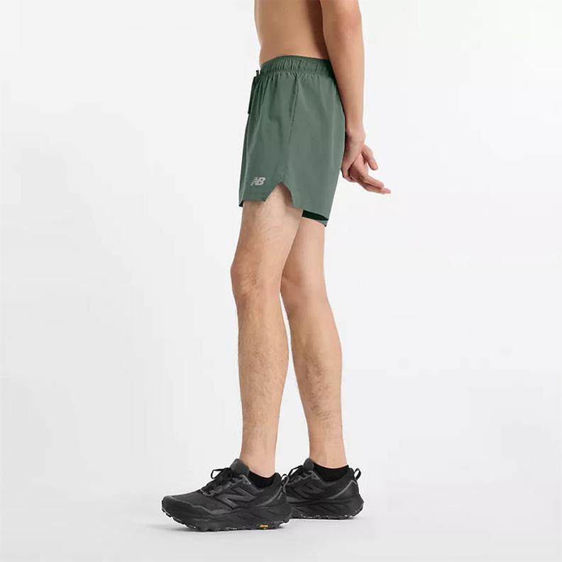 New Balance RC SHORT 5 De Sportshort Heren Legergroen MS41286-DKJ