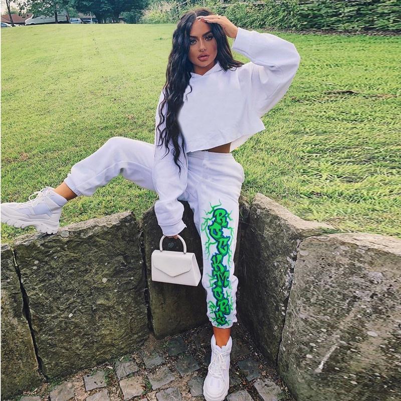 Damen Joggers Haremshose Print Hose mit elastischer Taille