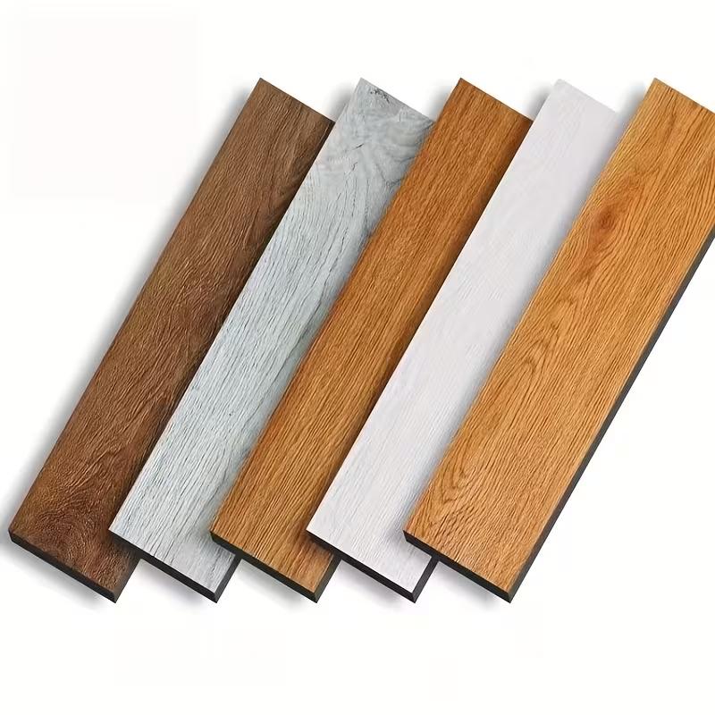 10 ks 40x15cm PVC Podlahové Samolepky Samolepicí Samolepky Voděodolné Zesílené Dřevěný Vzor Podlahové Samolepky Samolepky Obývací Pokoj