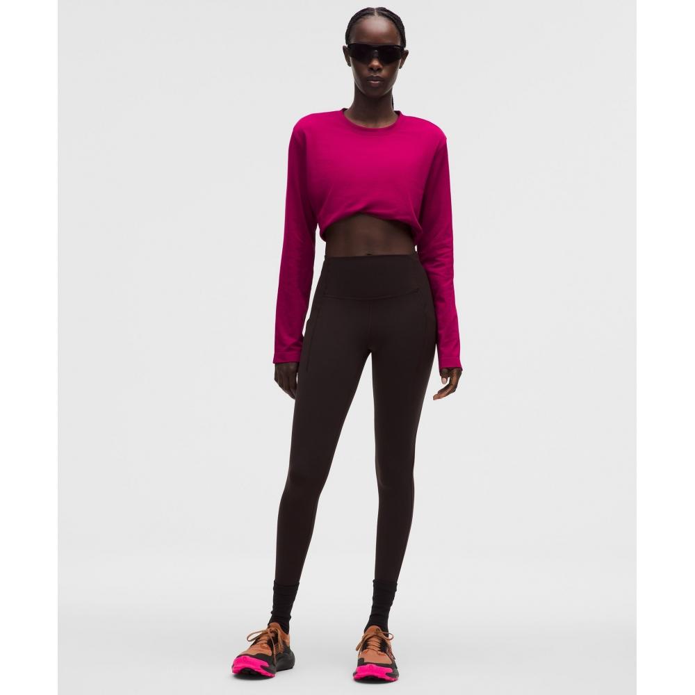Lululemon Swiftly Relaxed Long Sleeve Shirt  Updated Fit Berry Rumble Berry Rumble