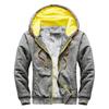 Mens Sweatshirt Hooded Autumn and Winter Men's Baseball Clothing Padded and Thickened Men's Jacket Warmth