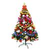 Foldable Christmas Tree  With Multiple Decorations For Kids Indoor Outdoor Decoration For Christmas Party Garden Home,Easily Assembled