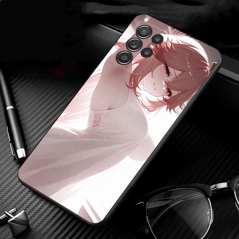 Phone Case For Samsung Galaxy S26 Plus Edge S25 S24 S23 S22 Ultra S23 S22 S25 Plus S24 FE Anime Girl