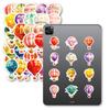 50Pcs Watercolor Hot Air Balloon Stickers – Waterproof Reusable Decals for Luggage, Laptop, Phone