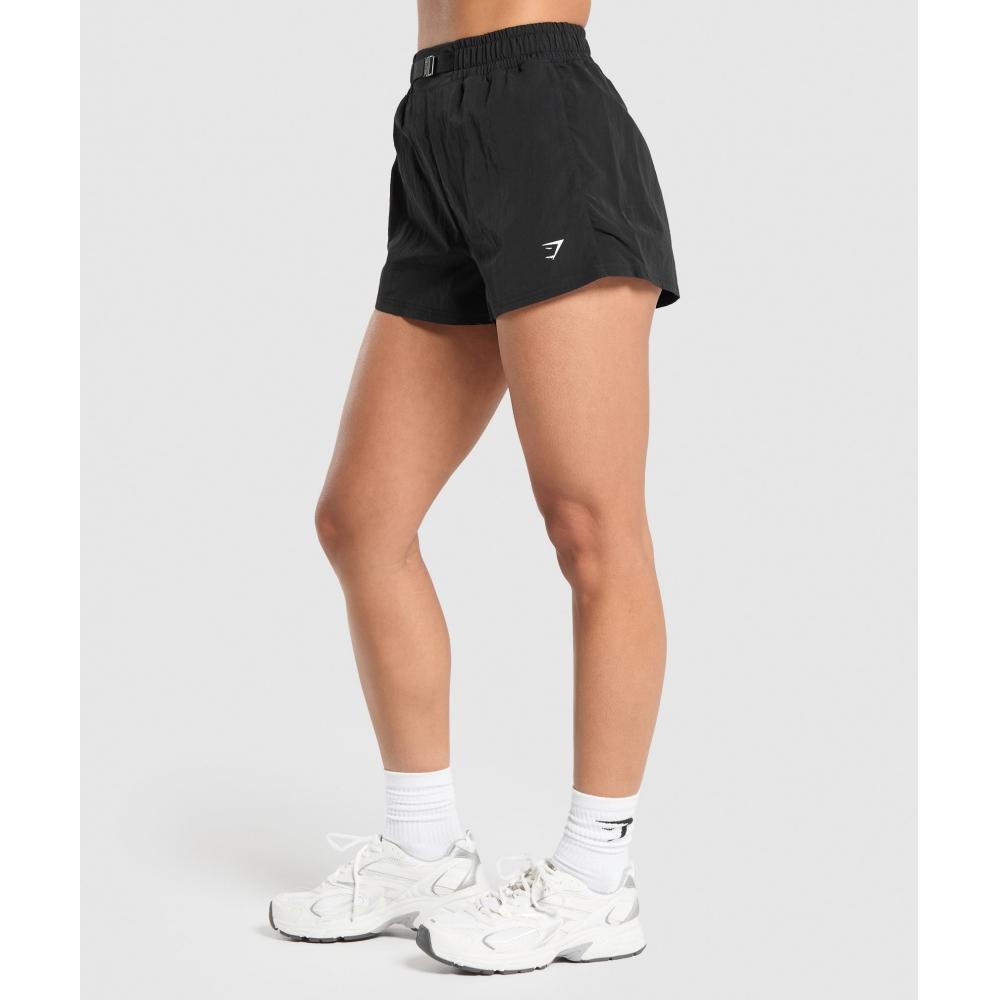 Gymshark Buckle Waisted Shorts Black B8a9u Bb2j