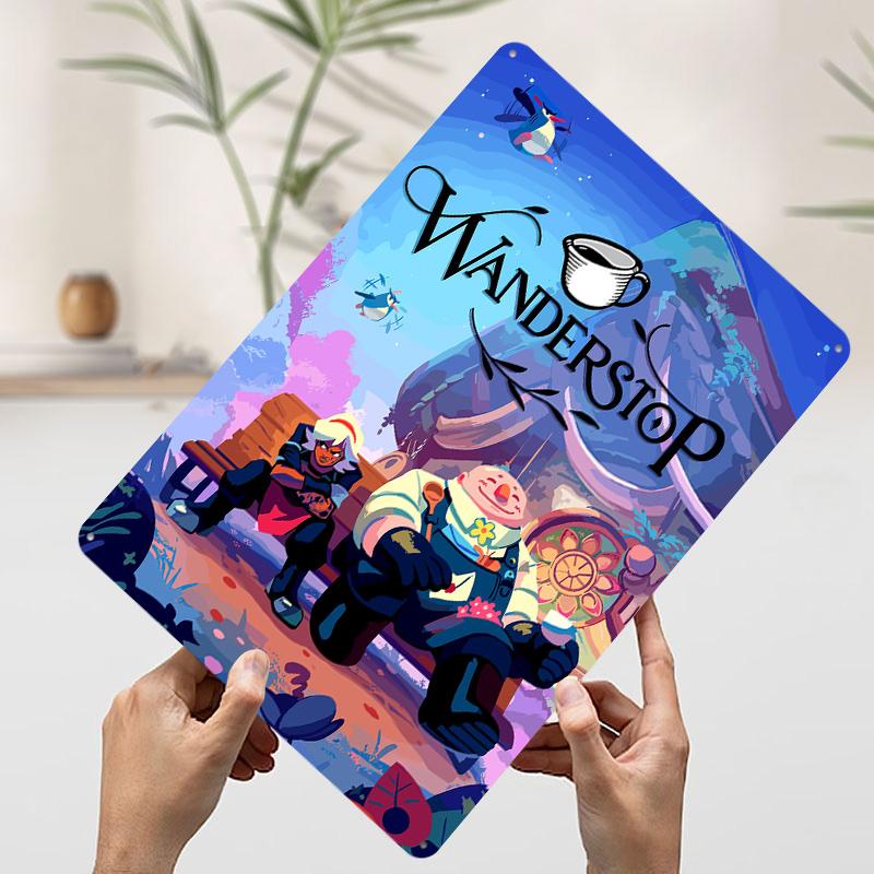 

Wanderstop Game Cover Art Tinplate Poster Customized Wall Art Vintage Retro Metal Signs for Modern Home Decoration Luxury Decor 7.9x11.8In(20x30cm)