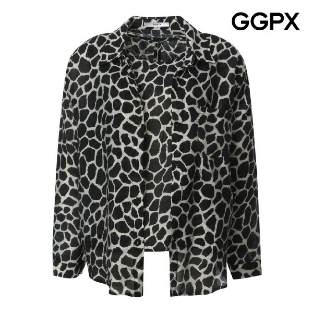 Ggpx New York Sleeveless Set String Pattern Shirt  Gq3sh009b blacks/F