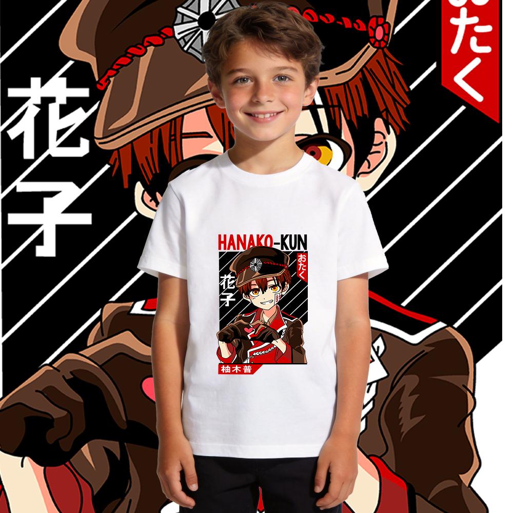Toilet Bound Hanako Kun Anime Print Soft Cotton Casual Kids T Shirt Boys and Girls Short Sleeve Summer Top