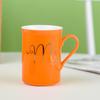 Beiyi Orange Ceramic Mug with Lid