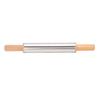Rolling Pin 304 Stainless Steel Beech Wood Handle Dough Roller with Scale for Kitchen Cooking Baking
