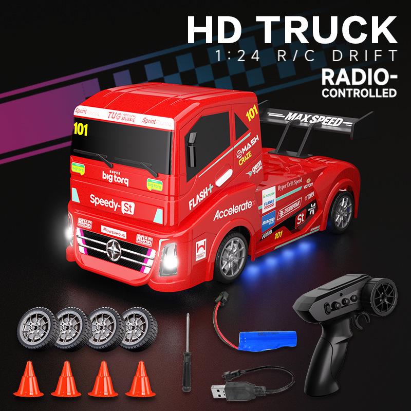 1:24 Remote Control Drift Truck - High-Speed, Four-Wheel Drive Simulation Model Toy