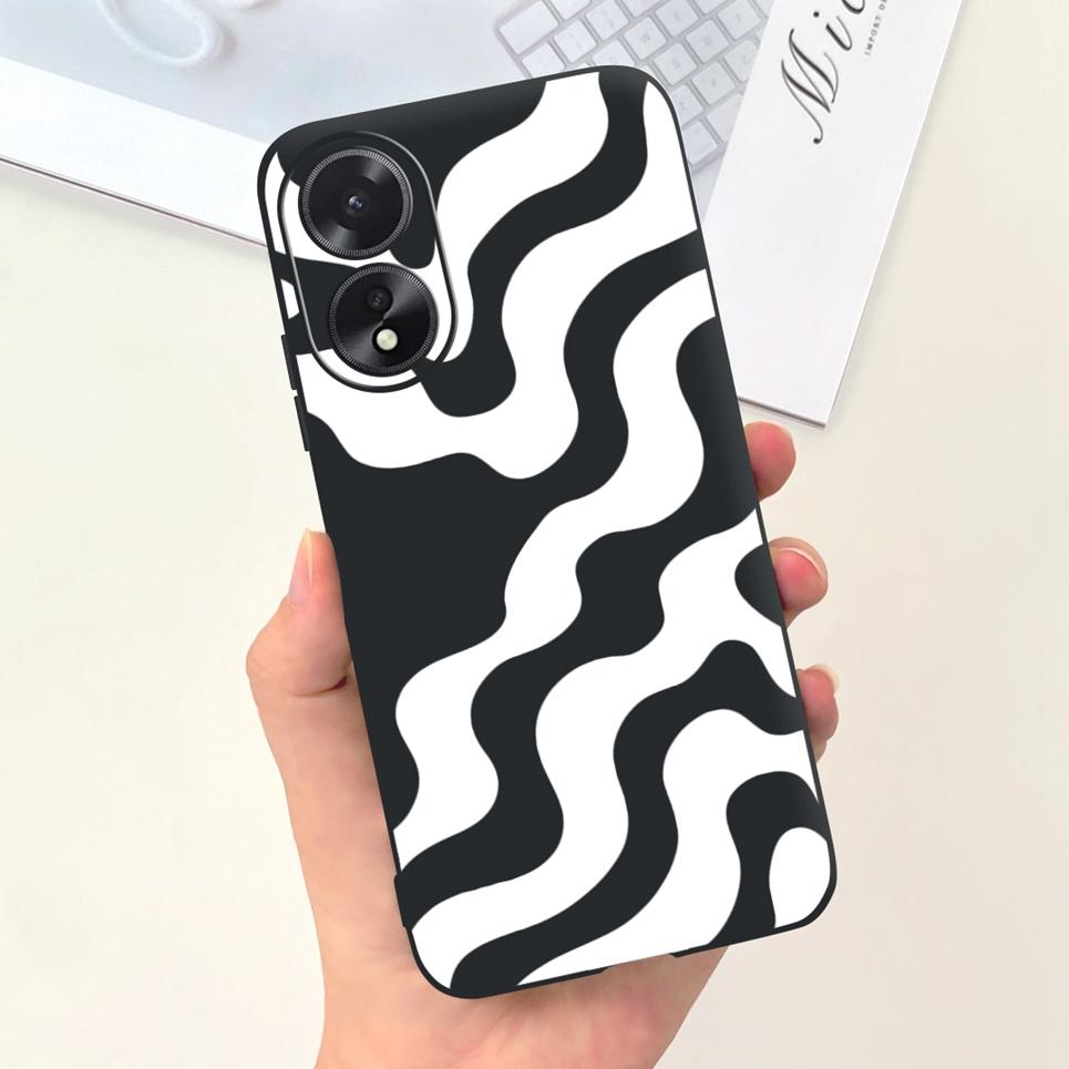 For OPPO A17 A17K Phone Case Flower Astronaut  Soft Silicone Matte Cover For Coque OPPOA17 OPPOA17K A 17 17K Fundas Shockproof