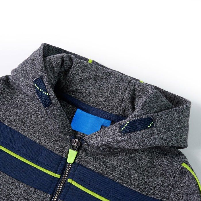 Kids' Zip-up Hoodie Sweatshirt Heather Grey 92/104/116/128/140