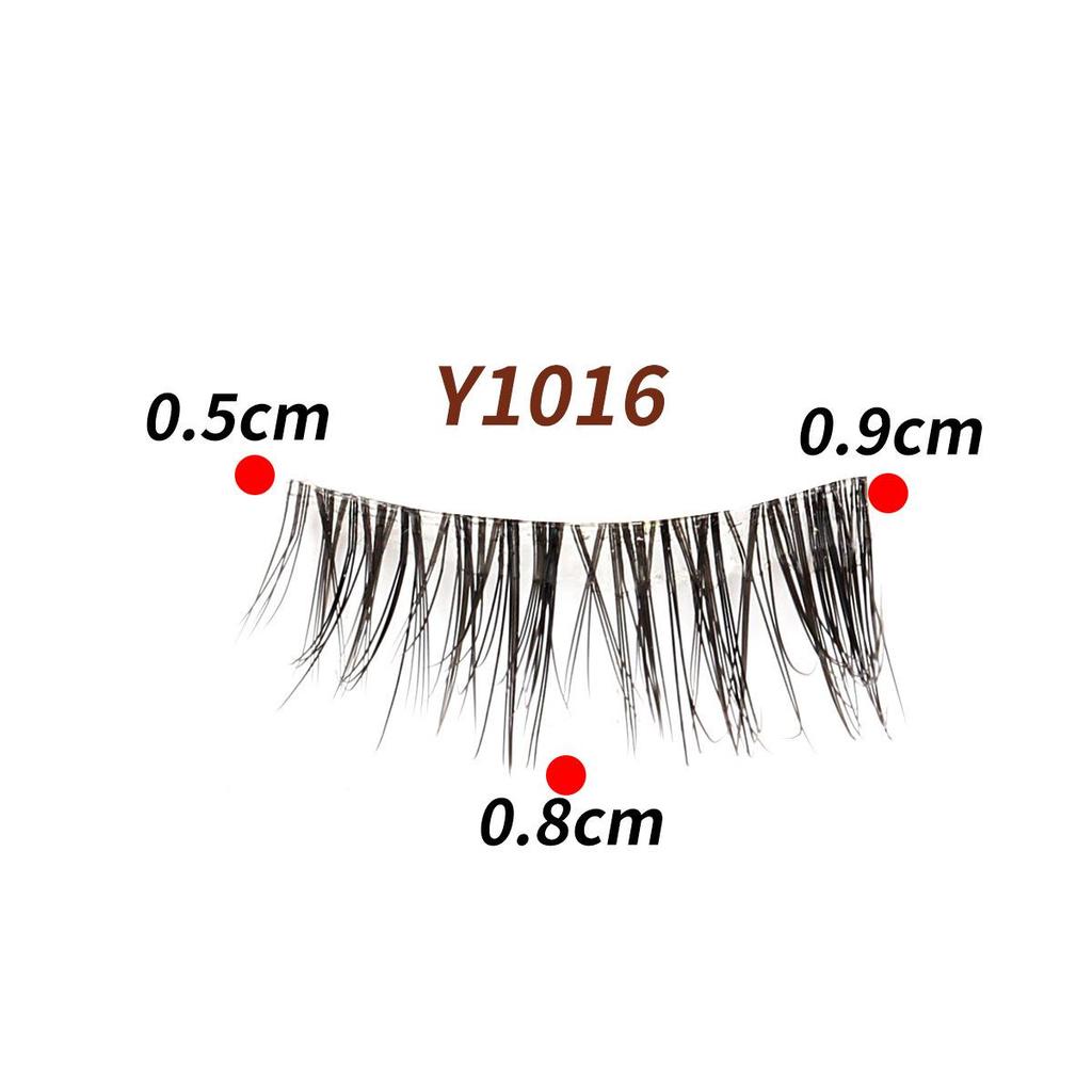 10 Pairs Transparent Band Half Eye Cat Eye False Eyelashes - 3D Layered, Natural, Thickening & Lengthening