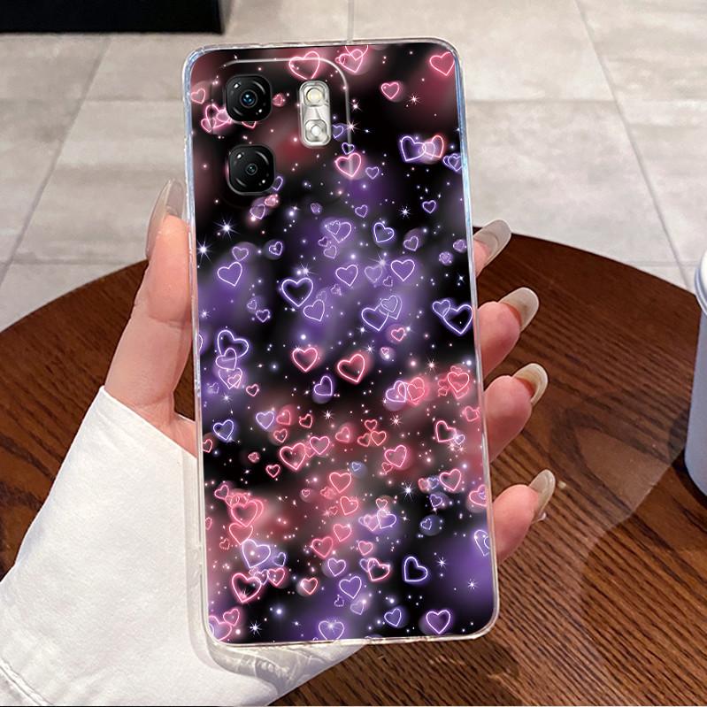 For Infinix Hot 50i X6531 X6531B Back Cover Infinix Hot 50i Case Clear Luxury Cute Love Rabbit Funny TPU Soft Silicon Phone Case