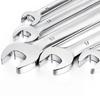 Ratcheting Wrench Set Metric and Standard 12-Point Box End Combination Spanner Gear Wrench Garage Tool Set,CR-V Full Polished