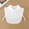 Lace Ruffle Collar Detachable Layering Accessory In White or Black For Blouse Dress Outfit