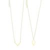 Elegant V Shaped Rhombus Pendant Necklace Set Adjustable Length Clavicle Chain Stylish Neck Accessory for Everyday Wear