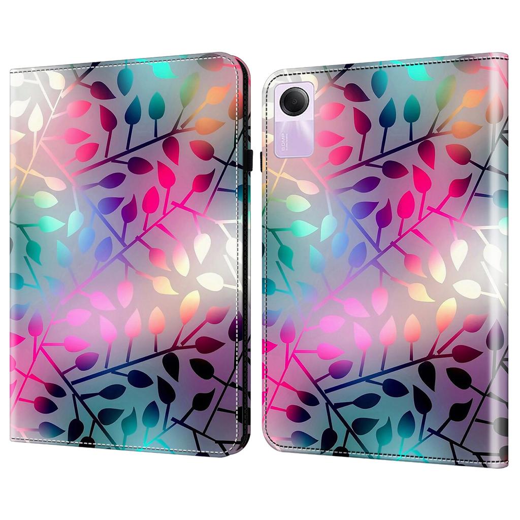 For Xiaomi Redmi Pad SE Case Card Slots PU Leather Pattern Printed Tablet Cover